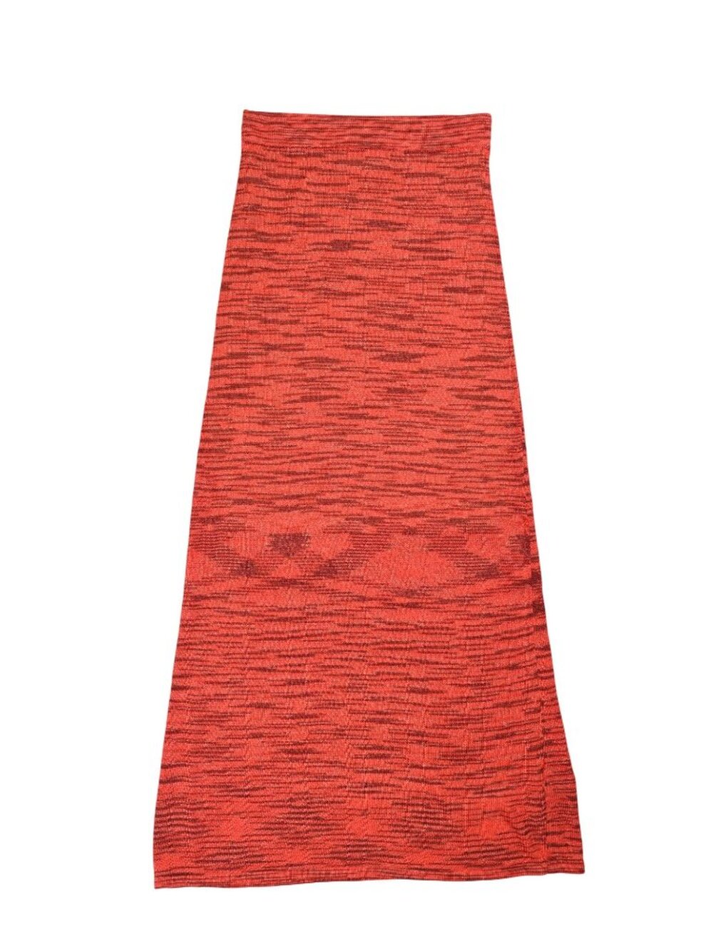 Alexis Loli Space-Dye Knit Skirt in Orange Red